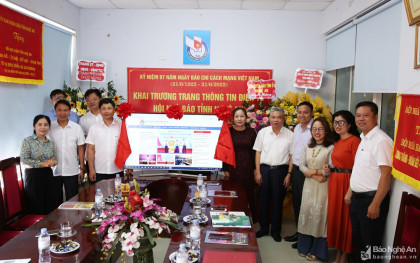 Khai trương Trang Thông tin điện tử của Hội Nhà báo tỉnh Nghệ An