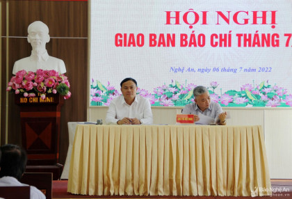 Nghệ An tổ chức Hội nghị giao ban báo chí tháng 7/2022