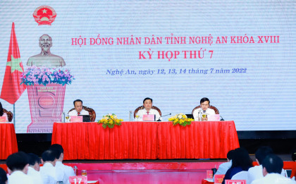 Sáng nay, HĐND tỉnh Nghệ An khoá XVIII khai mạc Kỳ họp thứ 7