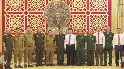 UBND tỉnh Nghệ An tiếp đoàn đại biểu lực lượng vũ trang 3 tỉnh nước CHDCND Lào