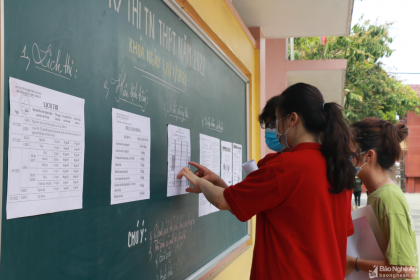 Dự kiến 0h ngày 24/7, Nghệ An sẽ công bố điểm thi tốt nghiệp THPT năm 2022