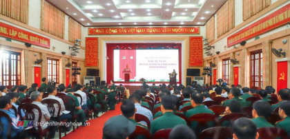 Quân khu 4 khai mạc diễn tập khu vực phòng thủ và phòng thủ dân sự tỉnh Nghệ An năm 2022