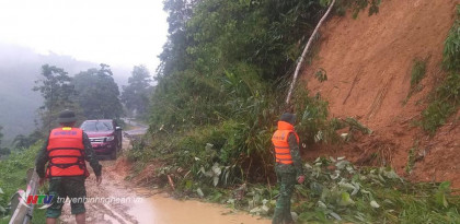 Cảnh báo lũ quét, sạt lở đất ở các huyện miền núi Nghệ An do mưa lớn