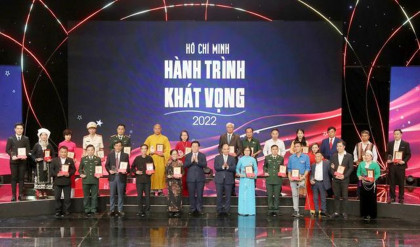 Nghệ An có 2 tổ chức, 6 cá nhân được tôn vinh trong chương trình 'Hồ Chí Minh - Hành trình Khát vọng'