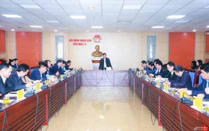 Thường trực HĐND tỉnh Nghệ An họp phiên thường kỳ tháng 12/2022