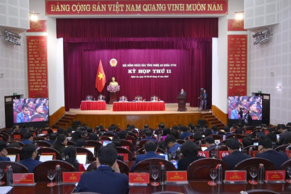 Hôm nay (8/12), HĐND tỉnh Nghệ An tiến hành thảo luận tại hội trường và tổ chức phiên chất vấn, trả lời chất vấn