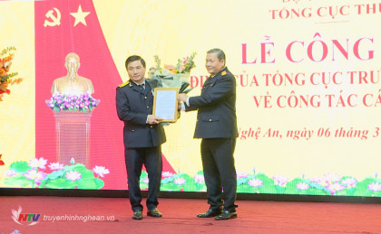 Công bố quyết định bổ nhiệm Cục trưởng cục Thuế tỉnh Nghệ An