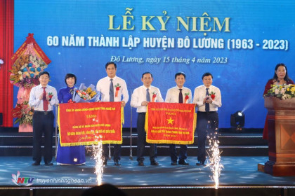 Huyện Đô Lương long trọng tổ chức lễ  kỷ niệm 60  năm thành lập huyện
