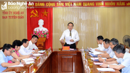 Đoàn công tác Ban Tuyên giáo Trung ương khảo sát việc thực hiện Chỉ thị số 24 -CT/TW của Ban Bí thư tại Nghệ An