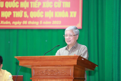 Đoàn đại biểu Quốc Đại biểu Quốc hội tiếp xúc cử tri huyện Thanh Chương, Nam Đàn trước kỳ họp thứ 5