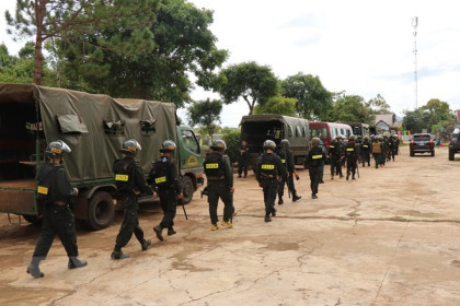 Đã bắt 39 đối tượng trong vụ tấn công trụ sở công an xã tại Đắk Lắk