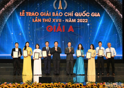 123 tác phẩm được vinh danh tại Lễ trao giải Báo chí quốc gia lần thứ XVII - năm 2022
