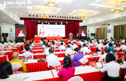 Khai mạc Kỳ họp thứ 14, HĐND tỉnh Nghệ An khóa XVIII, nhiệm kỳ 2021 - 2026