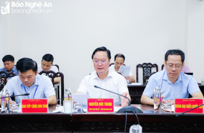 Chủ tịch UBND tỉnh Nguyễn Đức Trung tiếp công dân định kỳ tháng 8/2023