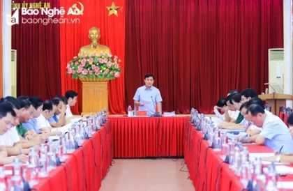 Ban Thường vụ Tỉnh ủy Nghệ An kết luận một số nội dung về công tác kiểm tra, giám sát và thi hành kỷ luật trong Đảng