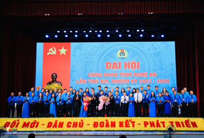 Danh sách Ban Chấp hành Liên đoàn Lao động tỉnh Nghệ An nhiệm kỳ 2023-2028