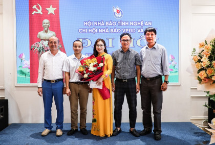 Chi hội nhà báo Văn phòng đại diện và phóng viên thường trú tại Nghệ An đại hội nhiệm kỳ 2023 - 2025