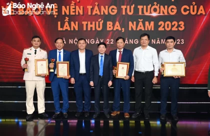 Nghệ An đạt giải Tập thể xuất sắc, Báo Nghệ An đạt giải B Cuộc thi chính luận về bảo vệ nền tảng tư tưởng của Đảng