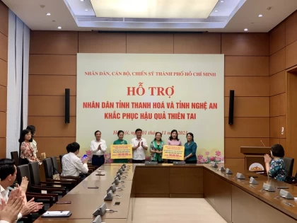 TP Hồ Chí Minh hỗ trợ các tỉnh Thanh Hóa, Nghệ An khắc phục hậu quả thiên tai