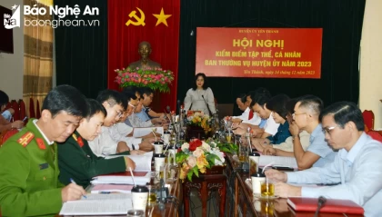 Phó Chủ tịch UBND tỉnh dự Hội nghị kiểm điểm tập thể, cá nhân Ban Thường vụ Huyện ủy Yên Thành