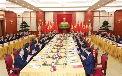 Nội dung cuộc hội đàm giữa Tổng Bí thư Nguyễn Phú Trọng với Tổng Bí thư, Chủ tịch nước Trung Quốc Tập Cận Bình