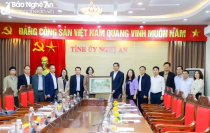 Thường trực Tỉnh uỷ làm việc với đoàn công tác Thông tấn xã Việt Nam