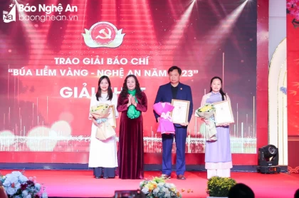 Danh sách 42 tác phẩm đoạt giải báo chí 'Búa liềm vàng' tỉnh Nghệ An 2023