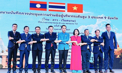 Nghệ An tham dự Hội nghị cấp cao 9 tỉnh 3 nước Việt Nam - Lào - Thái Lan