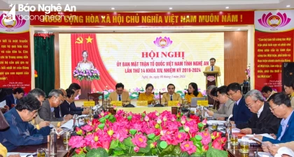 Góp ý dự thảo Báo cáo Chính trị trình Đại hội đại biểu Mặt trận Tổ quốc Việt Nam tỉnh Nghệ An nhiệm kỳ 2024 - 2029