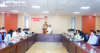 Thường trực HĐND tỉnh Nghệ An thống nhất đổi mới khung thời gian tổ chức kỳ họp thường lệ giữa năm 2024 của HĐND tỉnh