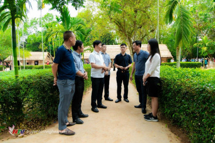NTV khảo sát thực tế điểm cầu tại Nghệ An chuẩn bị cho Chương trình “Làng Sen nuôi chí lớn”