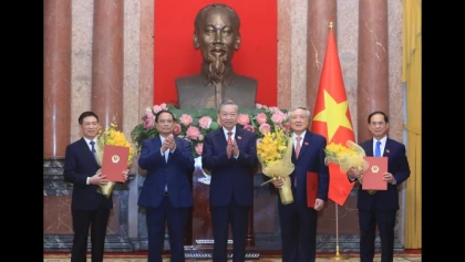 Tổng Bí thư, Chủ tịch nước Tô Lâm trao quyết định bổ nhiệm Phó Thủ tướng và Bộ trưởng