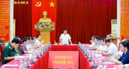 Ban Thường vụ Tỉnh ủy Nghệ An họp phiên thường kỳ tháng 9/2024