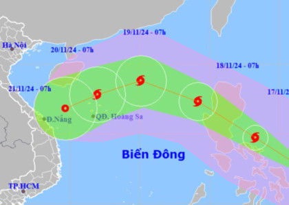 Siêu bão Man-yi giật cấp 17 hướng vào Biển Đông và miền Trung nước ta