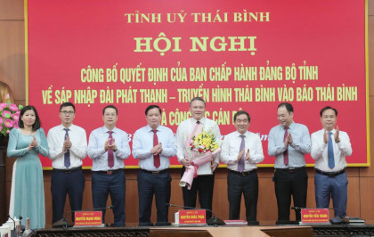 Sáp nhập Đài Phát thanh và Truyền hình Thái Bình vào Báo Thái Bình