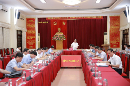 Ban Thường vụ Tỉnh ủy họp phiên thường kỳ tháng 4/2025