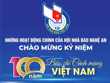 Những hoạt động chính của Hội nhà báo Nghệ An chào mừng kỷ niệm 100 năm Báo chí CMVN