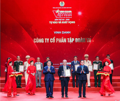 Tập đoàn TH nhận giải thưởng Vinh Quang Việt Nam 2025