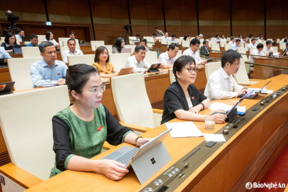 Đoàn đại biểu Quốc hội Nghệ An thảo luận về cơ chế xử lý khó khăn, vướng mắc do quy định của pháp luật