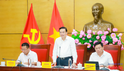 Chủ tịch UBND tỉnh Nghệ An Lê Hồng Vinh chủ trì giao ban với các hiệp hội, hội doanh nghiệp