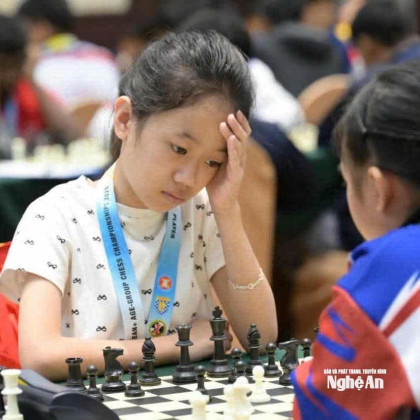 Kiện tướng cờ vua 10 tuổi người Nghệ An giành 5 Huy chương Vàng, 1 Huy chương Bạc tại Giải Cờ vua trẻ Đông Nam Á