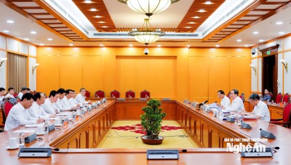 Bộ Chính trị duyệt Đại hội đại biểu Đảng bộ tỉnh Nghệ An lần thứ XX, nhiệm kỳ 2025 - 2030