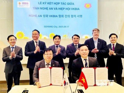 Lãnh đạo tỉnh Nghệ An làm việc với Liên đoàn các doanh nghiệp nhỏ và vừa Hàn Quốc