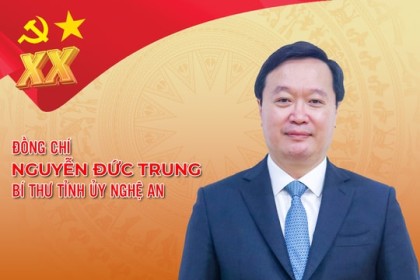 Đồng chí Nguyễn Đức Trung tái đắc cử Bí thư Tỉnh uỷ Nghệ An