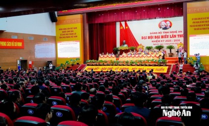 Khai mạc trọng thể Đại hội đại biểu Đảng bộ tỉnh Nghệ An lần thứ XX, nhiệm kỳ 2025 - 2030