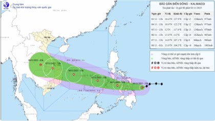 Tỉnh Nghệ An ra công điện ứng phó với bão số 13