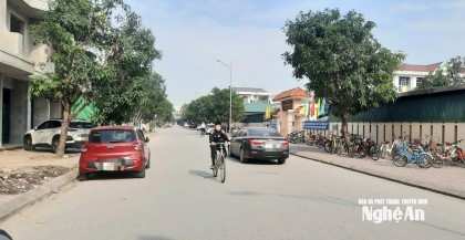 Nhiều tuyến đường ở phường Thành Vinh áp dụng cấm dừng, đỗ xe giờ cao điểm