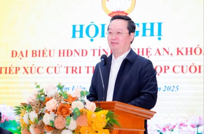 Bí thư Tỉnh ủy Nguyễn Đức Trung tiếp xúc cử tri xã Kim Liên