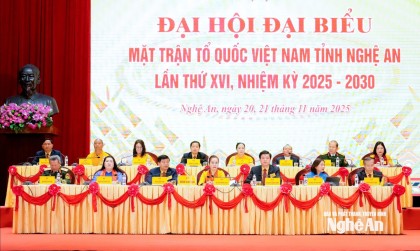 Khai mạc trọng thể Đại hội đại biểu MTTQ Việt Nam tỉnh Nghệ An lần thứ...