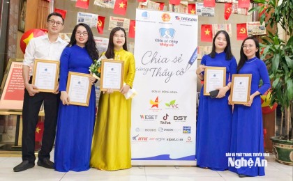 Báo và phát thanh, truyền hình Nghệ An đoạt giải Nhất cuộc thi 'Báo chí Chia sẻ cùng thầy cô 2025'
